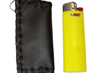 Leather Lighter Keyring Pouch Hard Wearing