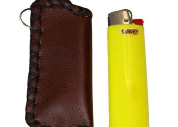 Leather Lighter Keyring Pouch Hard Wearing