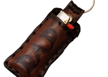 Embossed Lighter Keyring Pouch