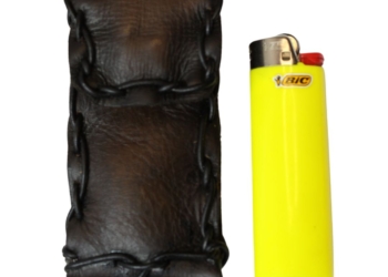 Leather Survival Lighter Pouch Magnetic