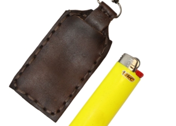 Leather Lighter Keyring Pouch