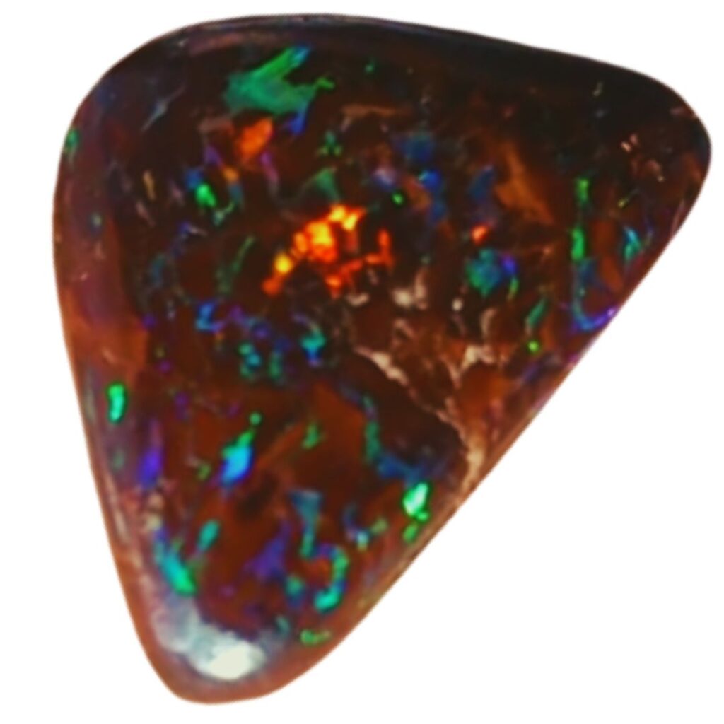 Image of a QLD Australia boulder opal, showcasing the unique features of **Real vs Fake Opals** and highlighting the authenticity of genuine opals.