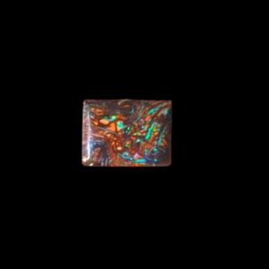 A close-up image of a vibrant Matrix Boulder Opal, showcasing its striking play of color with rich blues, greens, and fiery oranges. The stone's natural matrix of dark brown and black rock contrasts beautifully with the bright iridescent hues, highlighting its unique, organic texture., showcasing its striking play of color with rich blues, greens, and fiery oranges. The stone's natural matrix of dark brown and black rock contrasts beautifully with the bright iridescent hues, highlighting its unique, organic texture.