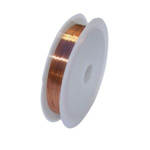 Close-up image of Copper Jewelry Wire neatly coiled, showcasing its copper texture, strength, and flexibility for jewelry making and crafting.