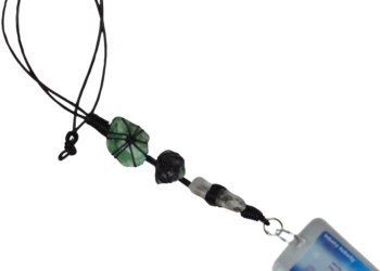 Fluorite, Amethyst, Quartz ID Lanyard