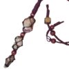 Natural Australian Chevron Amethyst Necklace Rare Adjustable Leather