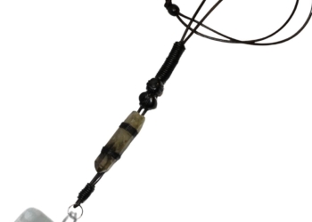 Smoky Quartz & Black Obsidian ID Lanyard