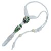 Nevada Variscite, clear quartz Leather Bounded Necklace Adjustable Beads