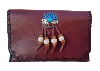 Rustic Tobacciana Turquoise Pouch