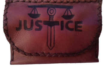 Rustic Tobacciana Justice Embossed Pouch