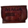Quality Leather Tobacco Pouch Rustic Hard Wear MAGA Embossed Magnet 50 grm