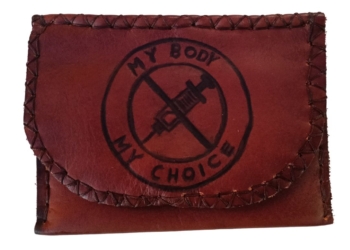 Rustic Tobacciana Anti Vax Embossed Pouch