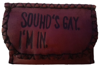 Rustic Tobacciana Sounds Gay Embossed Pouch