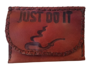 Rustic Tobacciana Just Do It Embossed Pouch