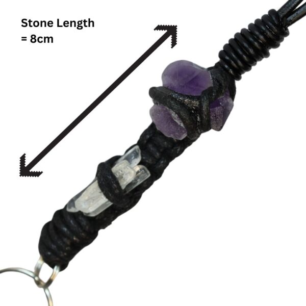 Amethyst, Clear Quartz Office ID Lanyard - Image 3