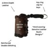 Very Rustic Leather Lighter Keyring Pouch Hard Wearing
