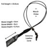 Rare Leverite Stone Leather Bounded Necklace Adjustable Beads