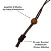 Australia Boulder Opal Necklace Surfboard Carved Genuine Leather