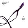Amethyst Leather Bounded Necklace Adjustable beads