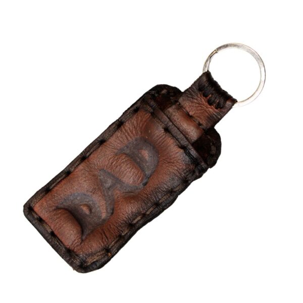 Quality Leather Lighter Keyring Pouch Rustic Embossed Hard Wearing