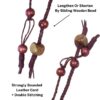Natural Australian Chevron Amethyst Necklace Rare Adjustable Leather