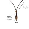 Australia Boulder Opal Necklace Surfboard Carved Genuine Leather
