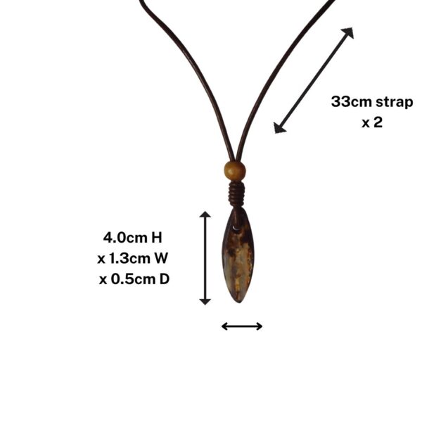 Australia Boulder Opal Necklace Surfboard Carved Genuine Leather