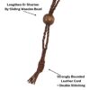 Boulder Opal Necklace Carved Leather