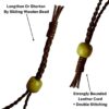 Boulder Opal Necklace Carved Leather