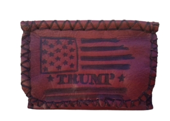 Rustic Tobacciana Trump Embossed Pouch