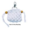 Mini Women Girl Keyring Charm Bag Sun Flower drawstring bag Macrame