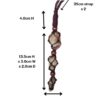 Natural Australian Chevron Amethyst Necklace Rare Adjustable Leather