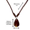 Boulder Opal Necklace Carved Leather