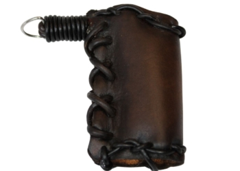 Rustic Leather Lighter Keyring Pouch