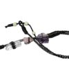 Amethyst, Rose and Clear Quartz Leather Office ID Lanyard