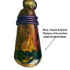 Australia Boulder Opal Necklace Carved Leather
