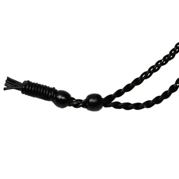 Amethyst Leather Bounded Necklace Adjustable beads