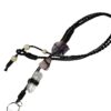 Amethyst, Rose and Clear Quartz Leather Office ID Lanyard