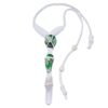 Nevada Variscite, clear quartz Leather Bounded Necklace Adjustable Beads