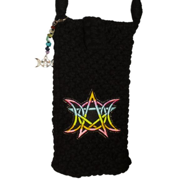Women's Ladies Mobile Phone Bag Cross Body Shoulder Embroided thick strap Bright