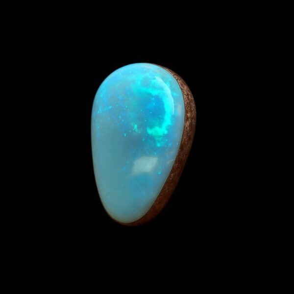 Image is of a doublet opal with bright blue hue
