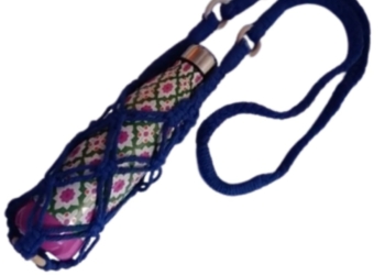 Vibrant Blue Water Drink Bottle Bag
