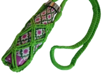 Vibrant Green Water Drink Bottle Bag