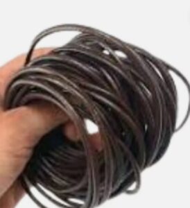 3mm 5metres Black Leather cord