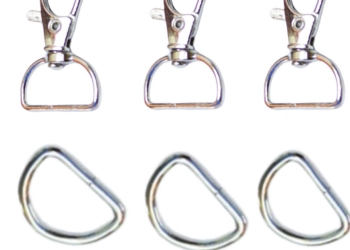 10PCS D-Shape Lobster Swivel Clasp Hooks