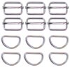 Close-up image of 10 sliding clasp iron lobster clasps 30mm in diameter, showcasing their durable metal alloy construction, silver finish, and 360-degree swivel design.