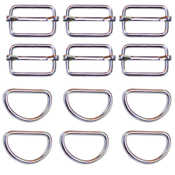 Close-up image of 10 sliding clasp iron lobster clasps 30mm in diameter, showcasing their durable metal alloy construction, silver finish, and 360-degree swivel design.