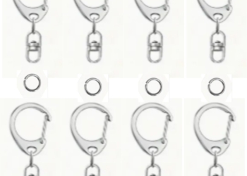 10PCS Metal C-Shaped Spring Lobster Clasps