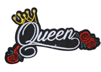 Iron On Patch Embroidered ROSE QUEEN