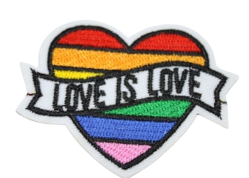 Iron On Patch Embroidered LOVE IS LOVE